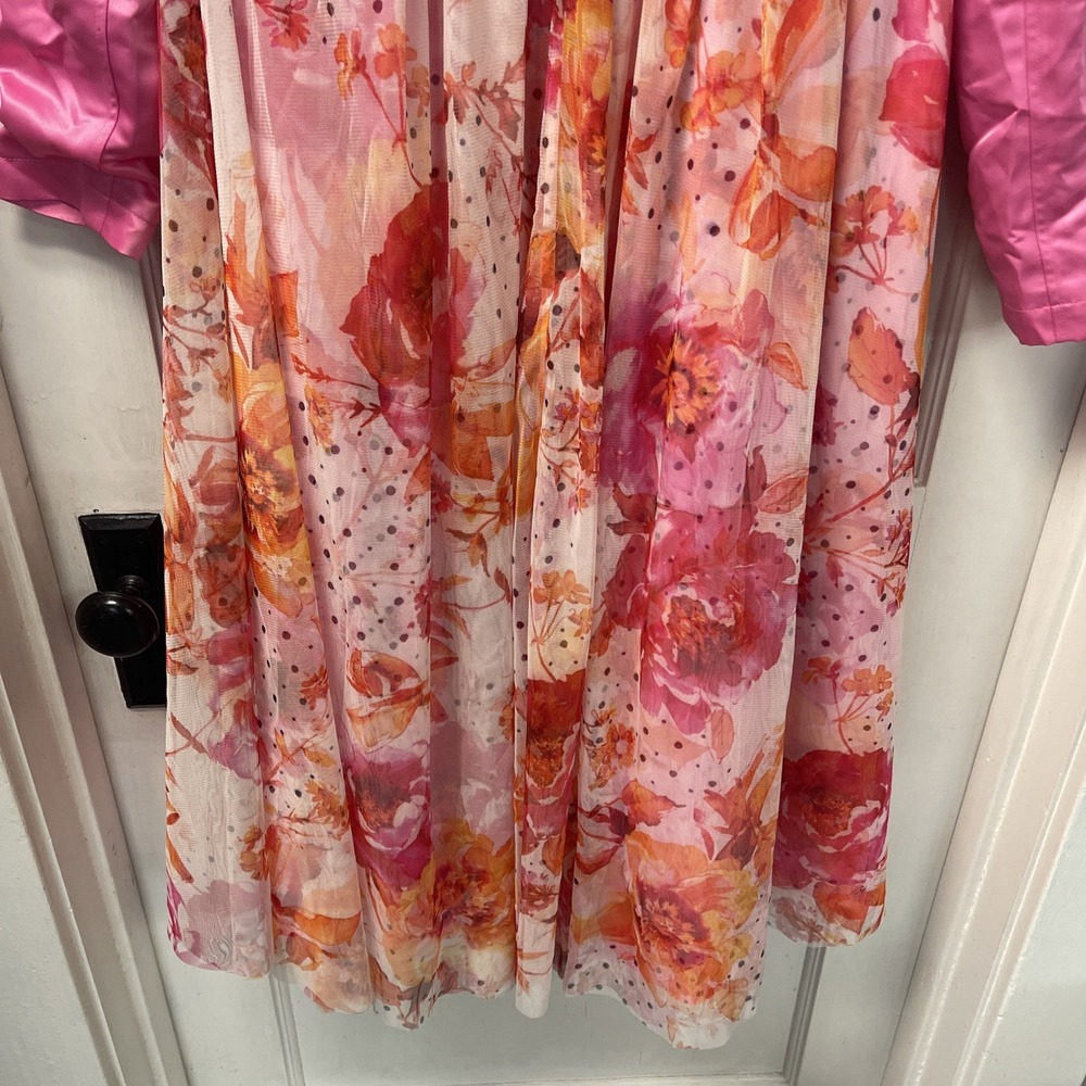 C Wonder Christian Siriano Jacket Womens Xs Floral Back LongCoat - Picture 6 of 8